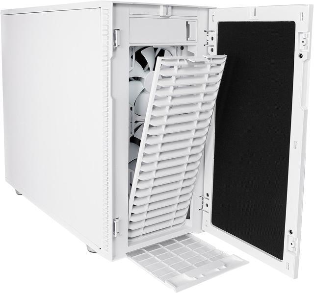 Alt view image 16 of 20 - Fractal Design Define R6 USB-C White Brushed Aluminum/Steel ATX Silent Modular Mid Tower Computer Case