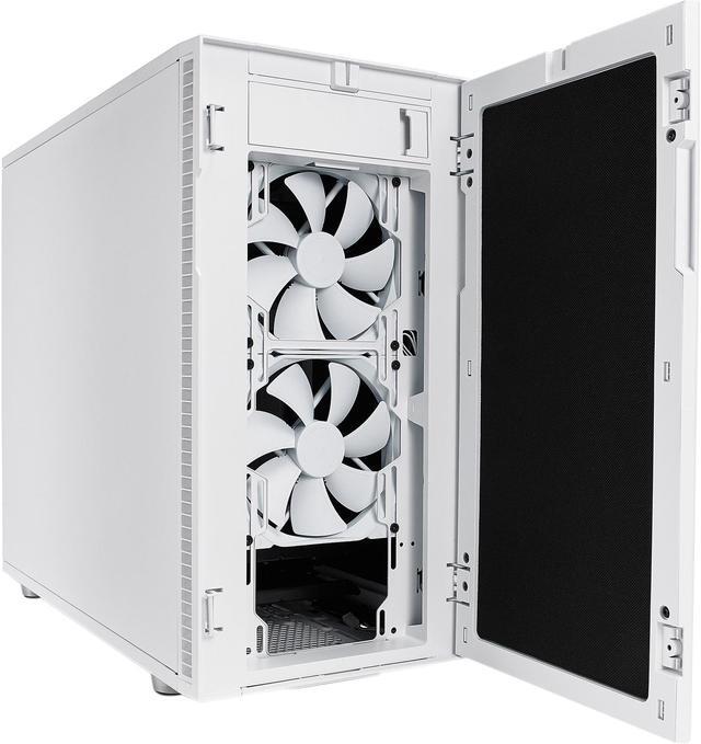 Alt view image 17 of 20 - Fractal Design Define R6 USB-C White Brushed Aluminum/Steel ATX Silent Modular Mid Tower Computer Case