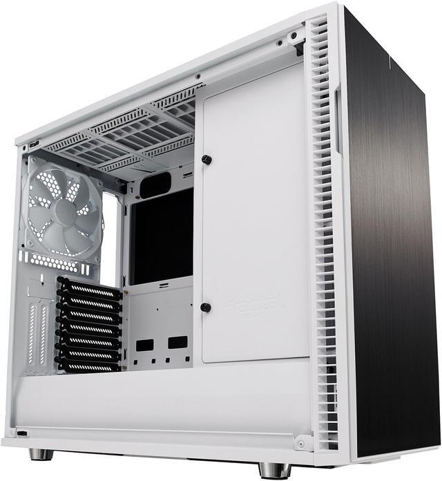 Alt view image 9 of 20 - Fractal Design Define R6 USB-C White Brushed Aluminum/Steel ATX Silent Modular Mid Tower Computer Case