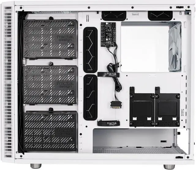 Alt view image 7 of 20 - Fractal Design Define S2 White Brushed Aluminum/Steel ATX Silent Modular Clear Tempered Glass Window Mid Tower Computer Case