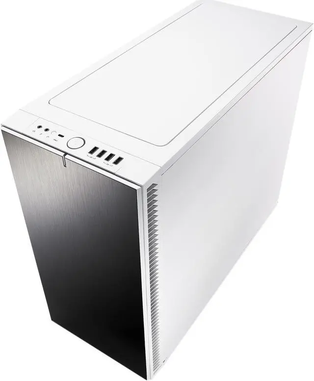 Alt view image 8 of 20 - Fractal Design Define S2 White Brushed Aluminum/Steel ATX Silent Modular Clear Tempered Glass Window Mid Tower Computer Case