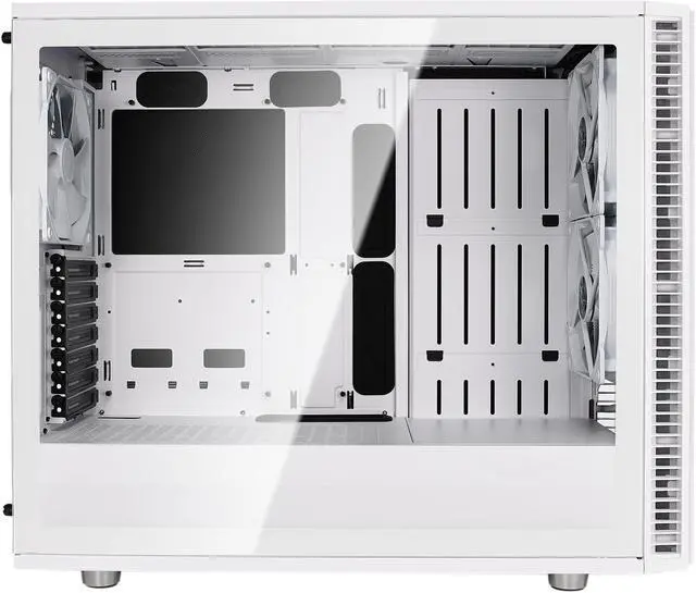 Alt view image 5 of 20 - Fractal Design Define S2 White Brushed Aluminum/Steel ATX Silent Modular Clear Tempered Glass Window Mid Tower Computer Case