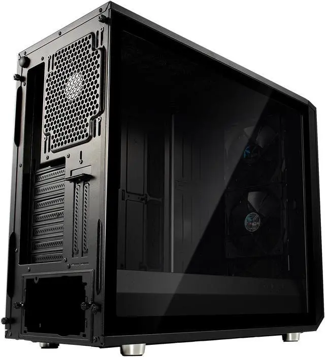 Alt view image 12 of 19 - Fractal Design Meshify S2 Black ATX Modular High-Airflow Dark Tint Tempered Glass Window Mid Tower Computer Case, FD-CA-MESH-S2-BKO-TG