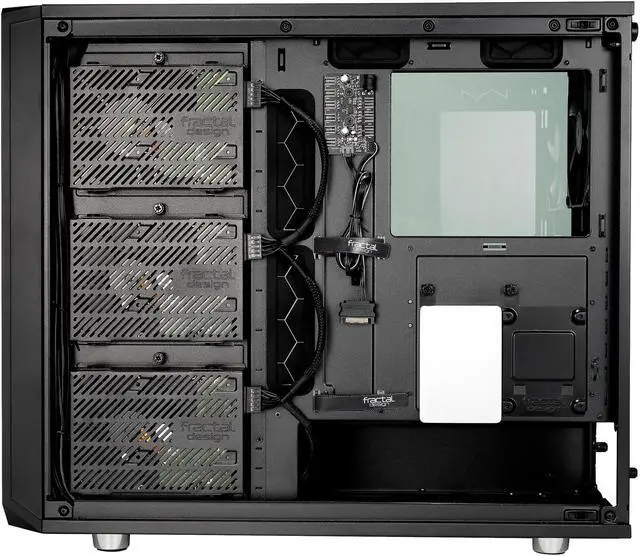 Alt view image 9 of 19 - Fractal Design Meshify S2 Black ATX Modular High-Airflow Dark Tint Tempered Glass Window Mid Tower Computer Case, FD-CA-MESH-S2-BKO-TG