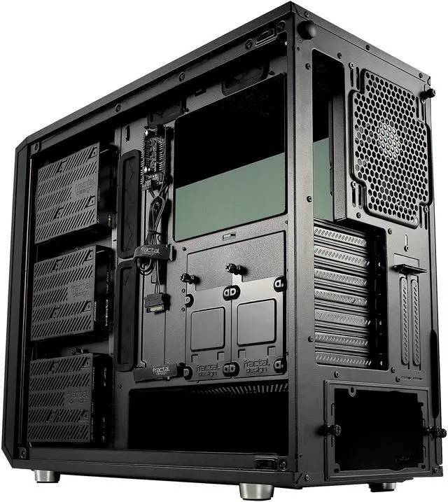 Alt view image 14 of 19 - Fractal Design Meshify S2 Black ATX Modular High-Airflow Dark Tint Tempered Glass Window Mid Tower Computer Case, FD-CA-MESH-S2-BKO-TG