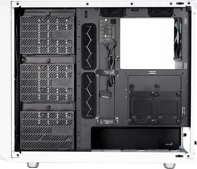 Alt view image 8 of 20 - Fractal Design Meshify S2 White ATX Modular High-Airflow Tempered Glass Window Mid Tower Computer Case