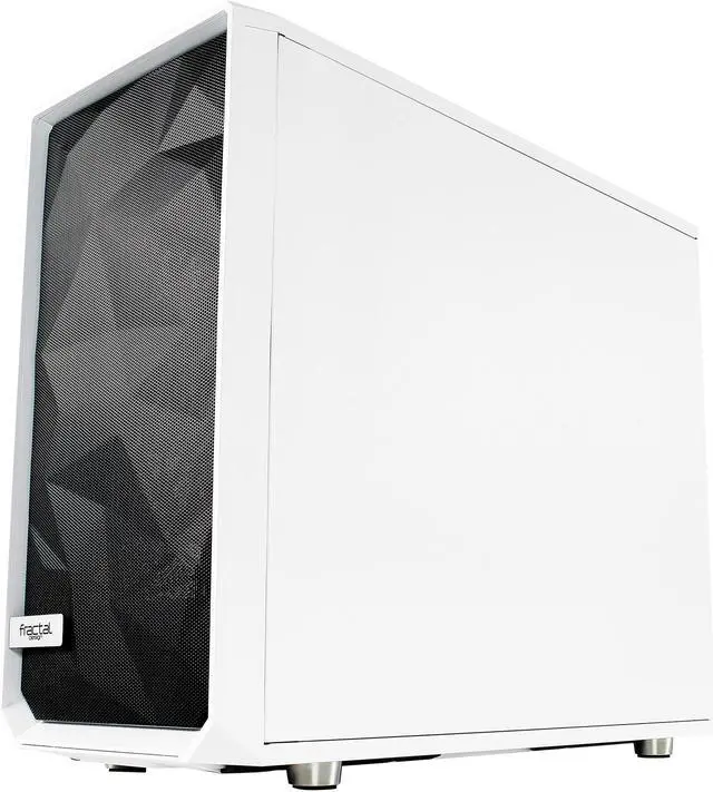 Alt view image 4 of 20 - Fractal Design Meshify S2 White ATX Modular High-Airflow Tempered Glass Window Mid Tower Computer Case
