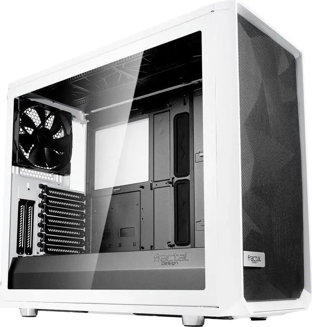 Main image of Fractal Design Meshify S2 White ATX Modular High-Airflow Tempered Glass Window Mid Tower Computer Case