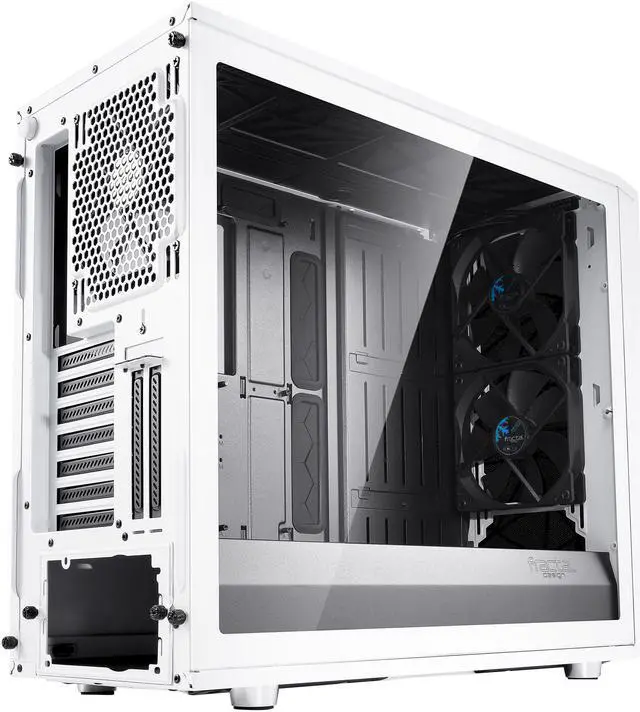 Alt view image 12 of 20 - Fractal Design Meshify S2 White ATX Modular High-Airflow Tempered Glass Window Mid Tower Computer Case
