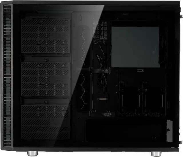 Alt view image 7 of 20 - Fractal Design Define S2 Vision Blackout ATX Silent Modular Dark Tint Tempered Glass Window Mid Tower Computer Case