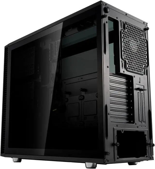 Alt view image 14 of 20 - Fractal Design Define S2 Vision Blackout ATX Silent Modular Dark Tint Tempered Glass Window Mid Tower Computer Case