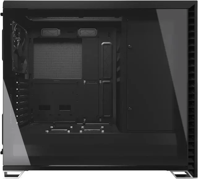 Alt view image 8 of 20 - Fractal Design Vector RS Blackout ATX Silent Modular Tempered Glass Window Mid Tower Computer Case with ARGB LED strip and Adjust R1 RGB Controller