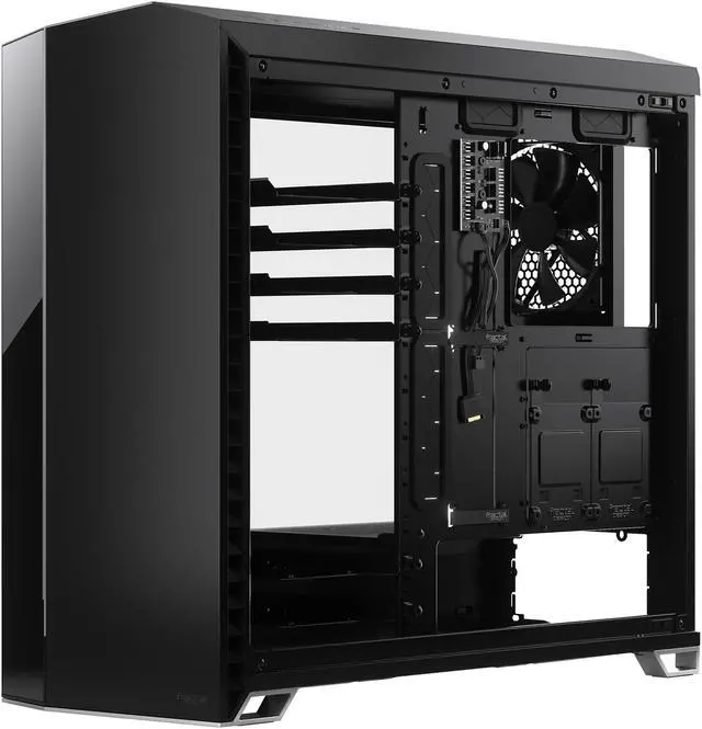 Alt view image 10 of 20 - Fractal Design Vector RS Blackout ATX Silent Modular Tempered Glass Window Mid Tower Computer Case with ARGB LED strip and Adjust R1 RGB Controller