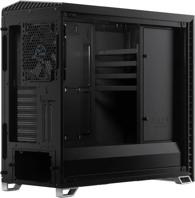 Alt view image 12 of 20 - Fractal Design Vector RS Blackout ATX Silent Modular Tempered Glass Window Mid Tower Computer Case with ARGB LED strip and Adjust R1 RGB Controller