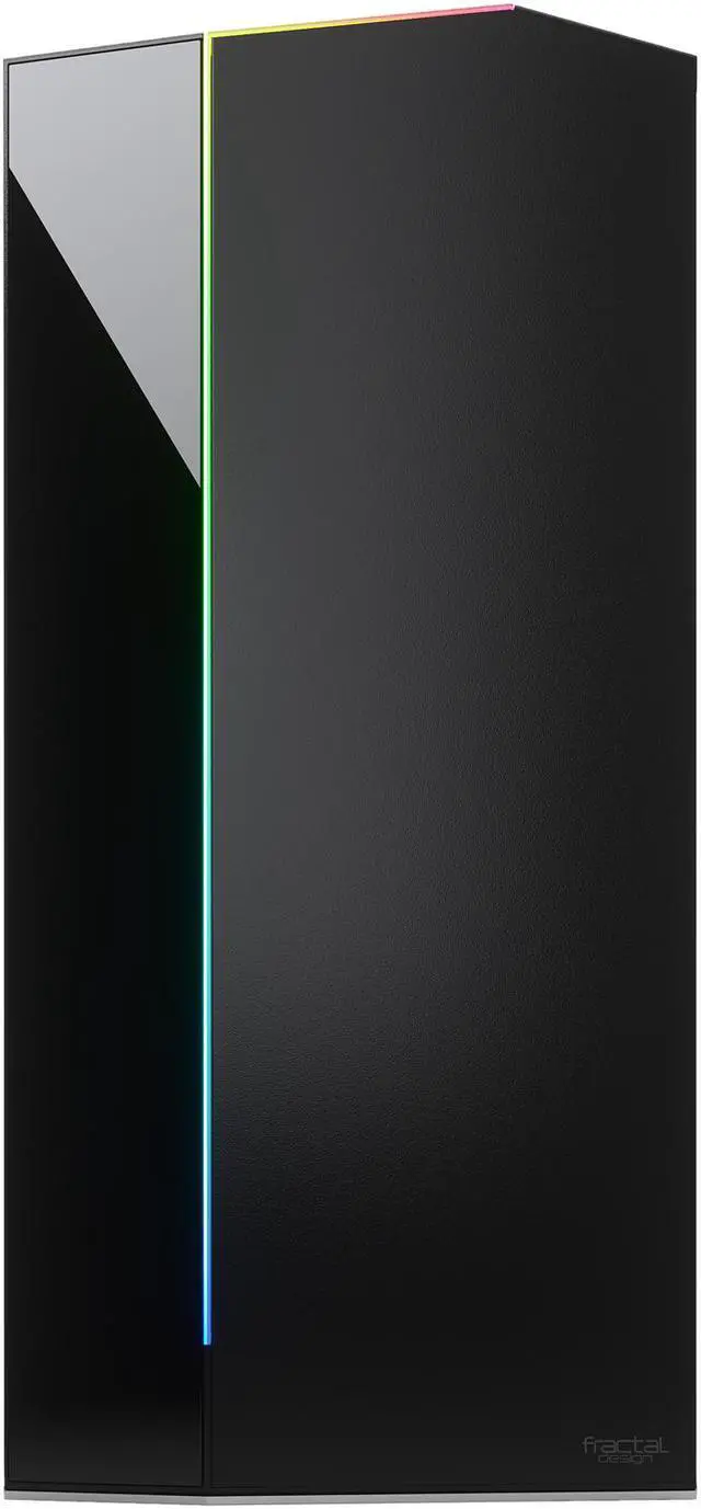 Alt view image 3 of 20 - Fractal Design Vector RS Blackout ATX Silent Modular Tempered Glass Window Mid Tower Computer Case with ARGB LED strip and Adjust R1 RGB Controller