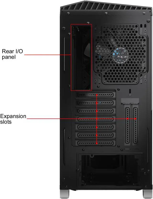 Alt view image 20 of 20 - Fractal Design Vector RS Blackout ATX Silent Modular Tempered Glass Window Mid Tower Computer Case with ARGB LED strip and Adjust R1 RGB Controller