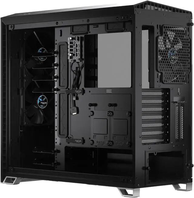Alt view image 15 of 20 - Fractal Design Vector RS Blackout ATX Silent Modular Dark Tint Tempered Glass Window Mid Tower Computer Case with ARGB LED strip and Adjust R1 RGB Controller