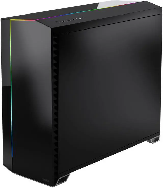 Alt view image 11 of 20 - Fractal Design Vector RS Blackout ATX Silent Modular Dark Tint Tempered Glass Window Mid Tower Computer Case with ARGB LED strip and Adjust R1 RGB Controller