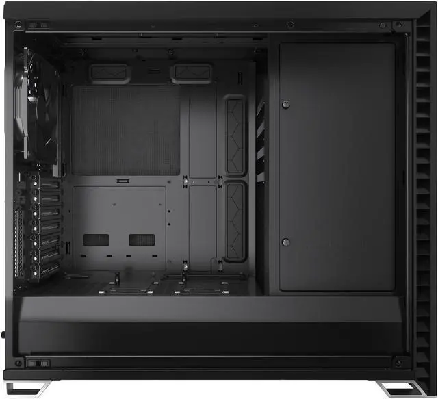 Alt view image 5 of 20 - Fractal Design Vector RS Blackout ATX Silent Modular Dark Tint Tempered Glass Window Mid Tower Computer Case with ARGB LED strip and Adjust R1 RGB Controller