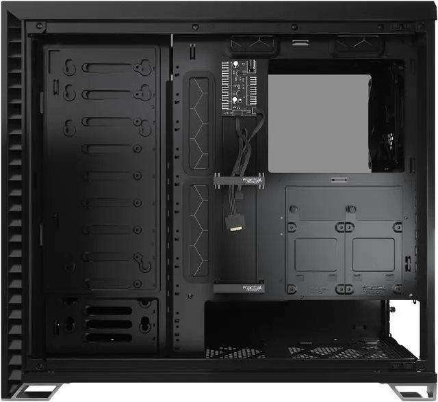 Alt view image 6 of 20 - Fractal Design Vector RS Blackout ATX Silent Modular Dark Tint Tempered Glass Window Mid Tower Computer Case with ARGB LED strip and Adjust R1 RGB Controller