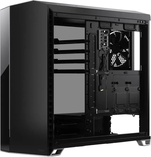 Alt view image 10 of 20 - Fractal Design Vector RS Blackout ATX Silent Modular Dark Tint Tempered Glass Window Mid Tower Computer Case with ARGB LED strip and Adjust R1 RGB Controller