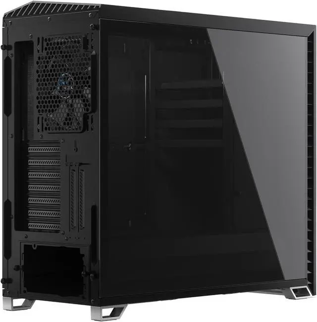 Alt view image 12 of 20 - Fractal Design Vector RS Blackout ATX Silent Modular Dark Tint Tempered Glass Window Mid Tower Computer Case with ARGB LED strip and Adjust R1 RGB Controller