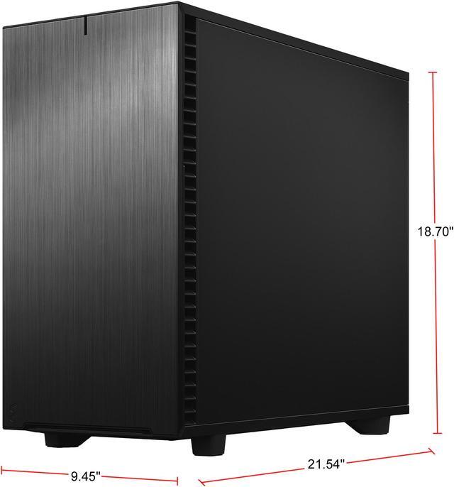Alt view image 9 of 20 - Fractal Design Define 7 Black Brushed Aluminum / Steel E-ATX Silent Modular Mid Tower Computer Case