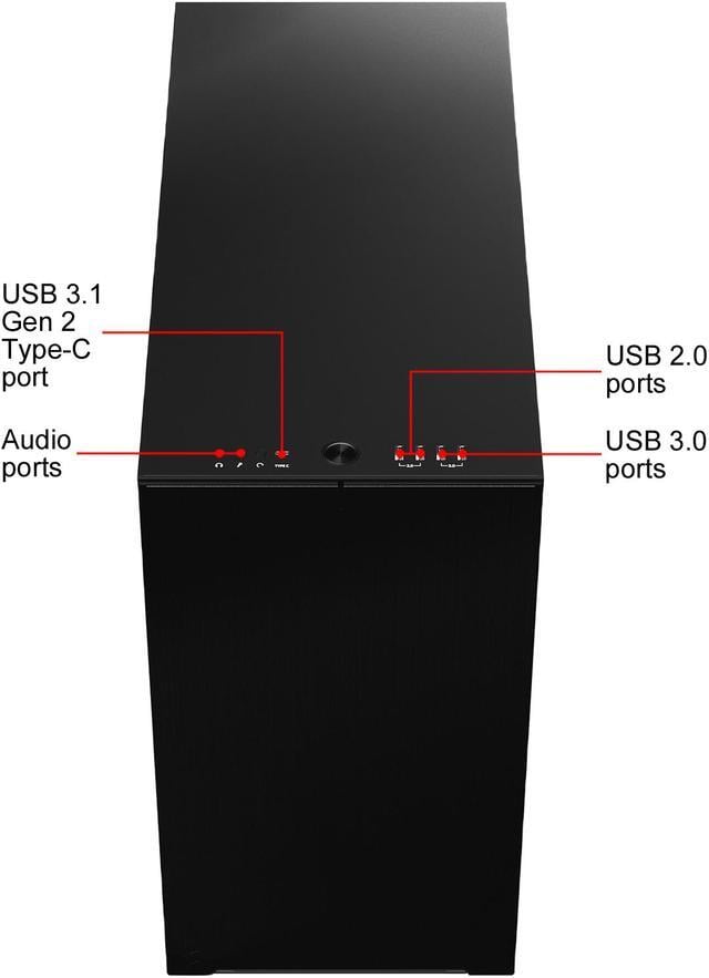 Alt view image 4 of 20 - Fractal Design Define 7 Black Brushed Aluminum / Steel E-ATX Silent Modular Mid Tower Computer Case