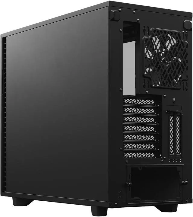 Alt view image 16 of 20 - Fractal Design Define 7 Black Brushed Aluminum / Steel E-ATX Silent Modular Tempered Glass Window Mid Tower Computer Case