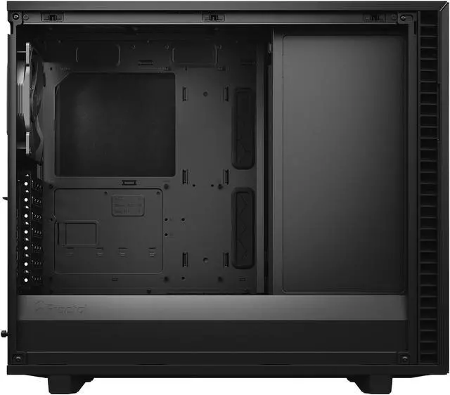 Alt view image 10 of 20 - Fractal Design Define 7 Black Brushed Aluminum / Steel E-ATX Silent Modular Tempered Glass Window Mid Tower Computer Case