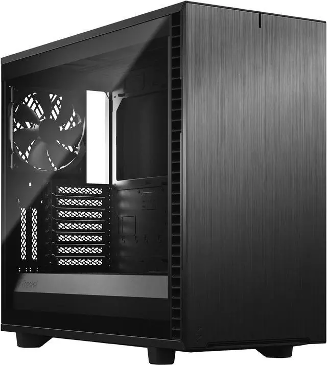 Main image of Fractal Design Define 7 Black Brushed Aluminum / Steel E-ATX Silent Modular Tempered Glass Window Mid Tower Computer Case