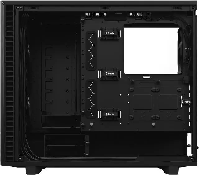 Alt view image 13 of 20 - Fractal Design Define 7 Black Brushed Aluminum / Steel E-ATX Silent Modular Tempered Glass Window Mid Tower Computer Case
