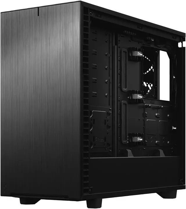 Alt view image 6 of 20 - Fractal Design Define 7 Black Brushed Aluminum / Steel E-ATX Silent Modular Tempered Glass Window Mid Tower Computer Case