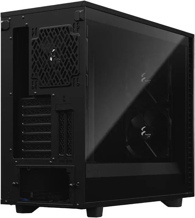 Alt view image 18 of 20 - Fractal Design Define 7 Black Brushed Aluminum / Steel E-ATX Silent Modular Tempered Glass Window Mid Tower Computer Case
