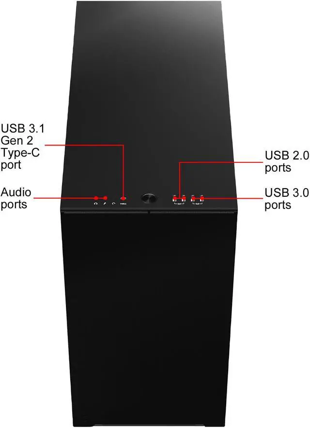 Alt view image 3 of 20 - Fractal Design Define 7 Black Brushed Aluminum / Steel E-ATX Silent Modular Tempered Glass Window Mid Tower Computer Case