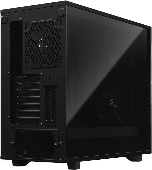 Alt view image 19 of 20 - Fractal Design Define 7 Black Brushed Aluminum / Steel E-ATX Silent Modular Dark Tinted Tempered Glass Window Mid Tower Computer Case