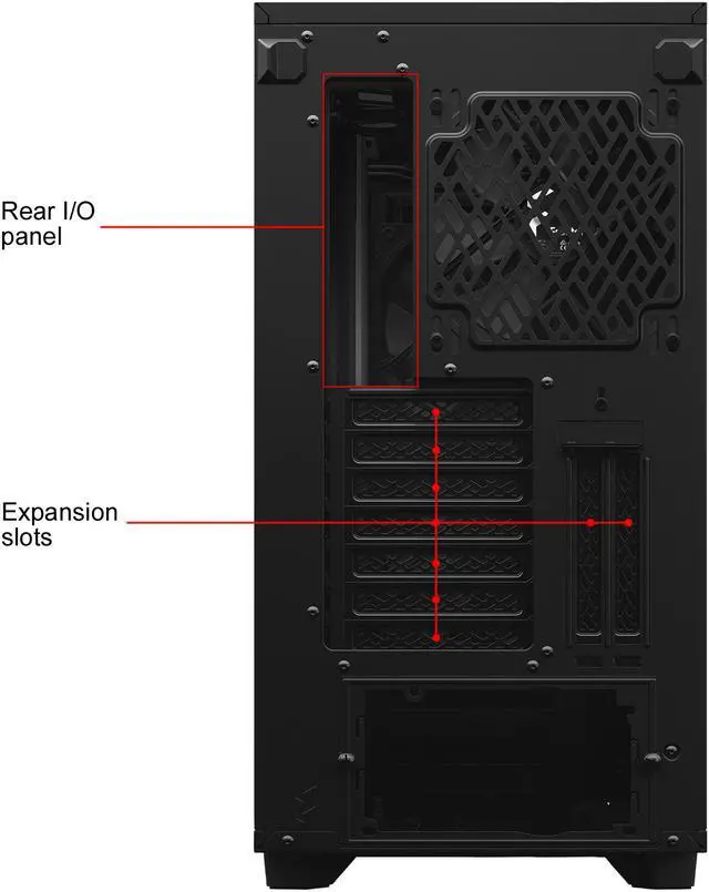 Alt view image 20 of 20 - Fractal Design Define 7 Black & White Brushed Aluminum / Steel E-ATX Silent Modular Mid Tower Computer Case