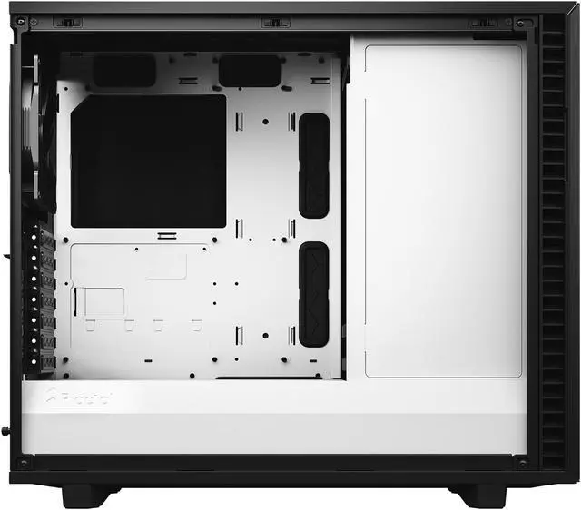 Alt view image 11 of 20 - Fractal Design Define 7 Black & White Brushed Aluminum / Steel E-ATX Silent Modular Tempered Glass Window Mid Tower Computer Case