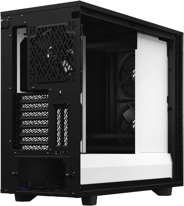 Alt view image 19 of 20 - Fractal Design Define 7 Black & White Brushed Aluminum / Steel E-ATX Silent Modular Tempered Glass Window Mid Tower Computer Case