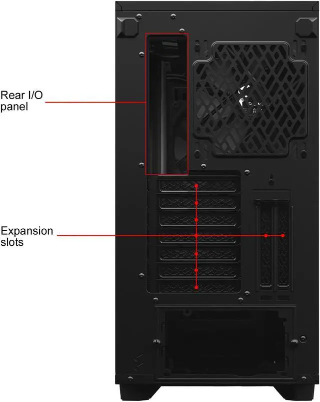 Alt view image 20 of 20 - Fractal Design Define 7 Black & White Brushed Aluminum / Steel E-ATX Silent Modular Tempered Glass Window Mid Tower Computer Case