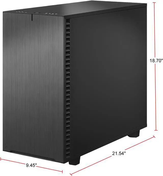Alt view image 5 of 20 - Fractal Design Define 7 Gray Brushed Aluminum / Steel E-ATX Silent Modular Mid Tower Computer Case