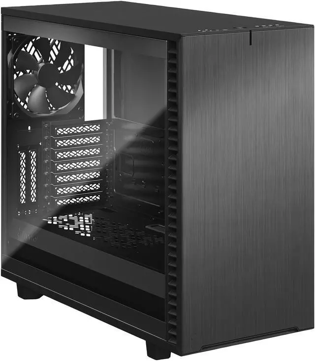 Alt view image 7 of 20 - Fractal Design Define 7 Gray Brushed Aluminum/Steel E-ATX Silent Modular Tempered Glass Window Mid Tower Computer Case