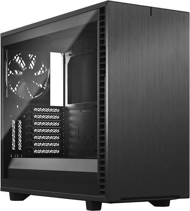 Main image of Fractal Design Define 7 Gray Brushed Aluminum/Steel E-ATX Silent Modular Tempered Glass Window Mid Tower Computer Case