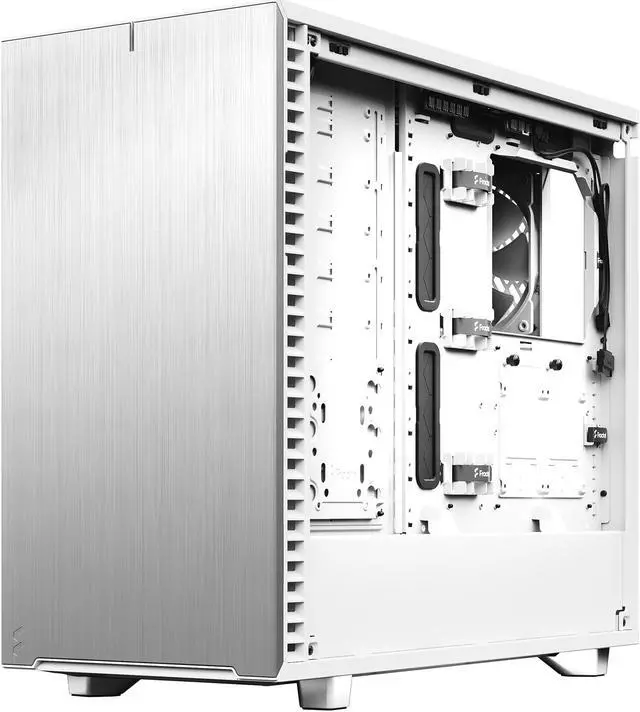 Alt view image 6 of 20 - Fractal Design Define 7 White Brushed Aluminum/Steel E-ATX Silent Modular Mid Tower Computer Case