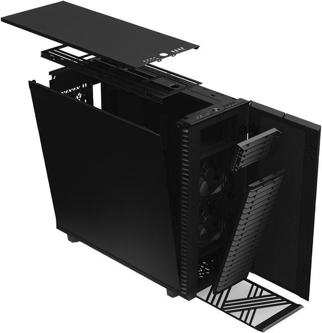 Alt view image 16 of 20 - Fractal Design Define 7 XL Black Brushed Aluminum / Steel E-ATX Silent Modular Full Tower Computer Case