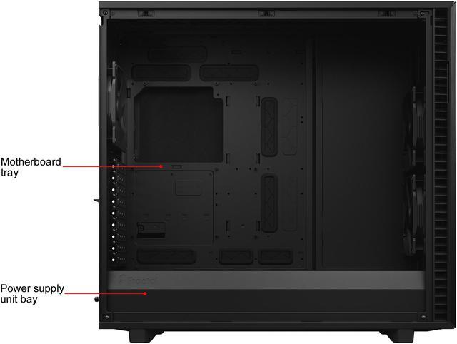 Alt view image 12 of 20 - Fractal Design Define 7 XL Black Brushed Aluminum / Steel E-ATX Silent Modular Full Tower Computer Case
