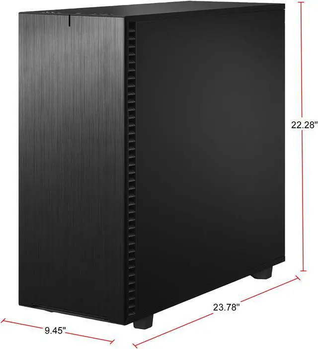Alt view image 7 of 20 - Fractal Design Define 7 XL Black Brushed Aluminum / Steel E-ATX Silent Modular Tempered Glass Window Full Tower Computer Case