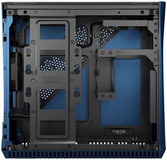 Alt view image 8 of 20 - Fractal Design Era ITX Cobalt Anodized Aluminum/Steel Mini-ITX Compact Modular Small Form Factor Computer Case with Dark Tint Tempered Glass Top Panel