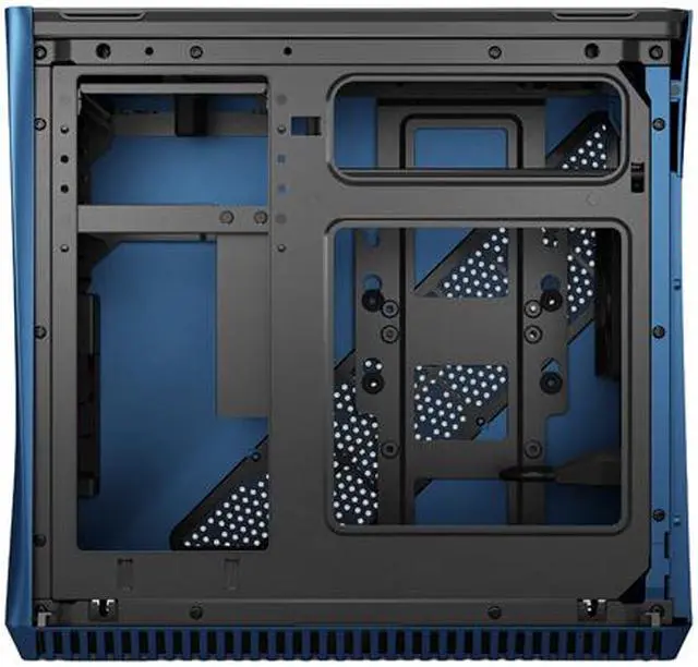 Alt view image 9 of 20 - Fractal Design Era ITX Cobalt Anodized Aluminum/Steel Mini-ITX Compact Modular Small Form Factor Computer Case with Dark Tint Tempered Glass Top Panel