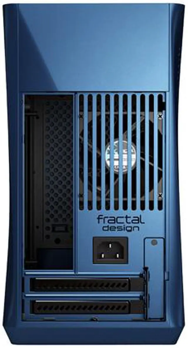 Alt view image 20 of 20 - Fractal Design Era ITX Cobalt Anodized Aluminum/Steel Mini-ITX Compact Modular Small Form Factor Computer Case with Dark Tint Tempered Glass Top Panel